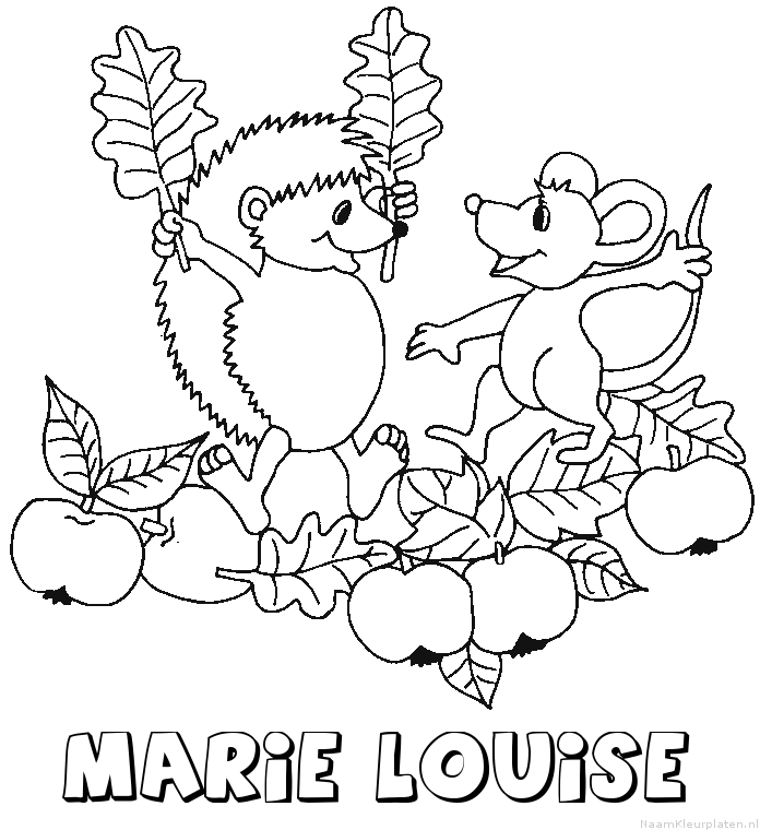 Marie louise egel kleurplaat